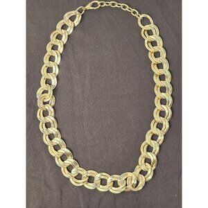 Vintage Chunky‎ Gold-Tone Chain Necklace With Lobster Claw Clasp
